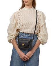 COCCINELLE BEAT SOFT Textured leather mini bag Black - Women’s Bags - 5