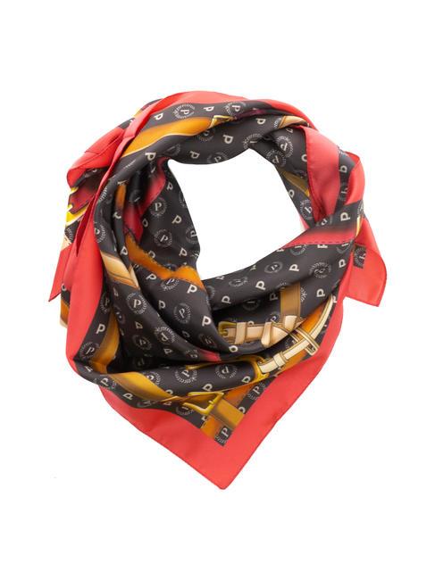 TWILL Printed scarf black and fuchsia - Scarves