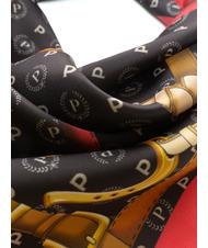 POLLINI TWILL Printed scarf black and fuchsia - Scarves - 3