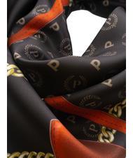 POLLINI TWILL CHAIN Printed scarf black and red - Scarves - 3