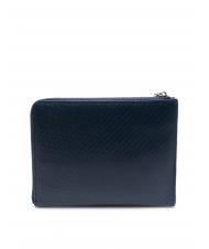 TRUSSARDI CAMPIONARIO Printed leather carry-all bag blue - Sachets & Travels Cases - 4