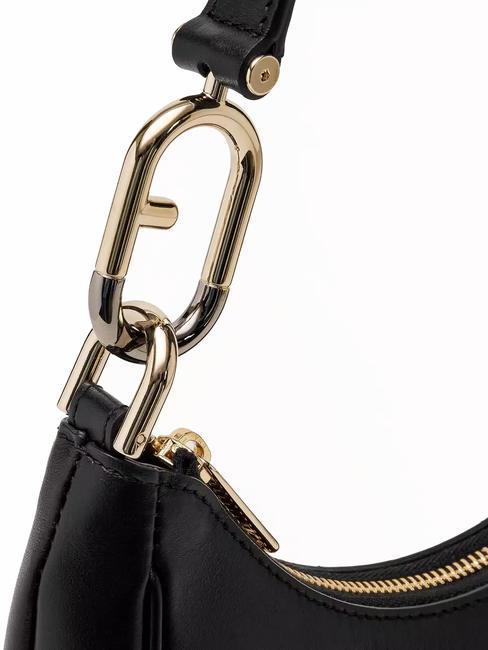 PRIMAVERA Small calf leather shoulder bag Black - Women’s Bags