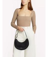 FURLA PRIMAVERA Small calf leather shoulder bag Black - Women’s Bags - 5