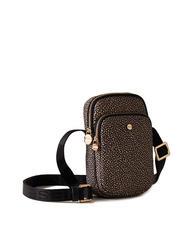 BORBONESE CLASSICA Smartphone holder micro bag OP / NATURAL / BLACK - Women&rsquo;s Bags - 2