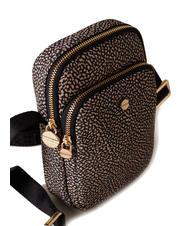 BORBONESE CLASSICA Smartphone holder micro bag OP / NATURAL / BLACK - Women&rsquo;s Bags - 3