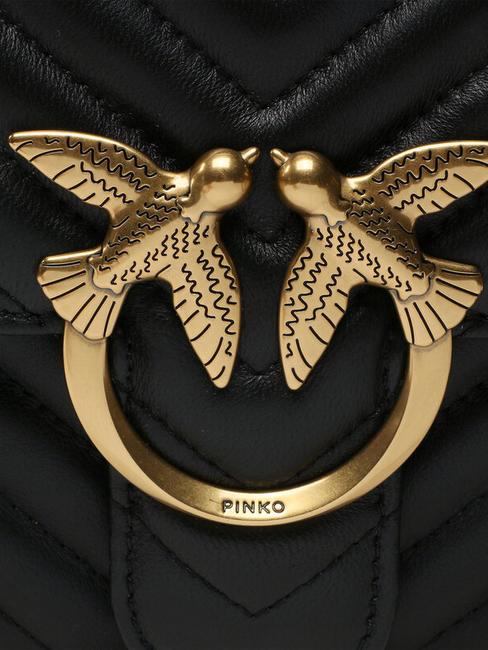 CLASSIC LOVE ONE Nappa leather bag black-antique gold - Women’s Bags