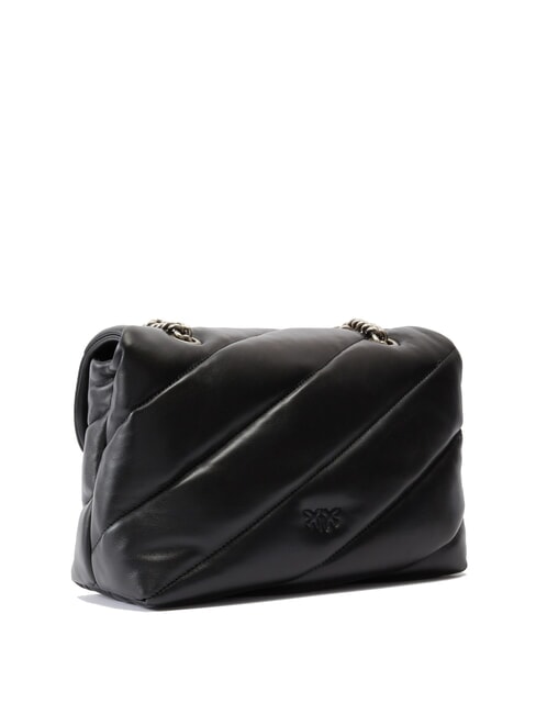 CLASSIC LOVE PUFF Nappa leather bag black-old silver - Women’s Bags
