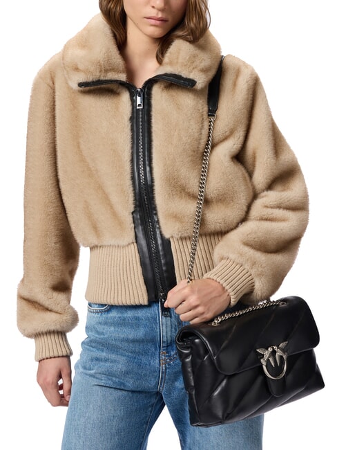 CLASSIC LOVE PUFF Nappa leather bag black-old silver - Women’s Bags