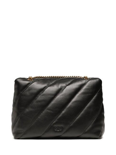 BIG LOVE PUFF Nappa leather bag black-antique gold - Women’s Bags