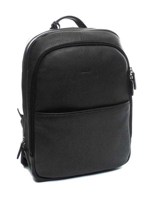 BOLOGNA Leather business backpack Black - Laptop backpacks