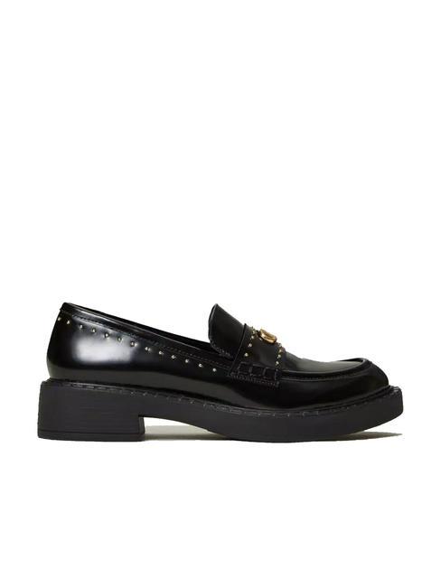 STUDS Leather moccasin black - Women&rsquo;s shoes