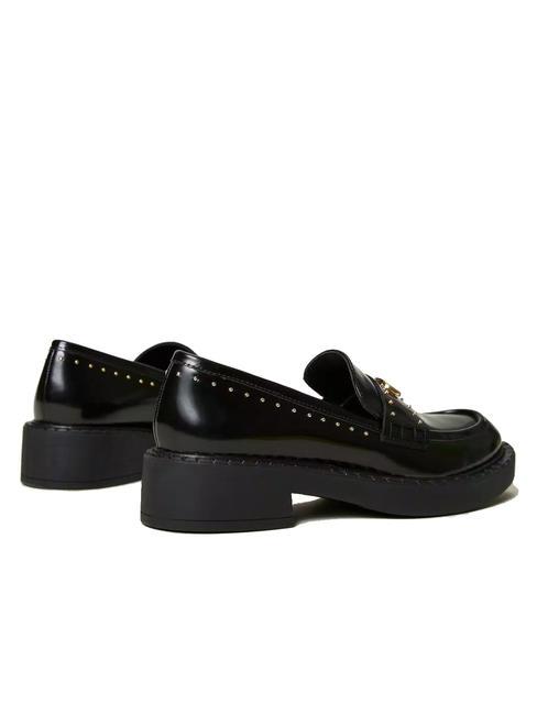 STUDS Leather moccasin black - Women&rsquo;s shoes