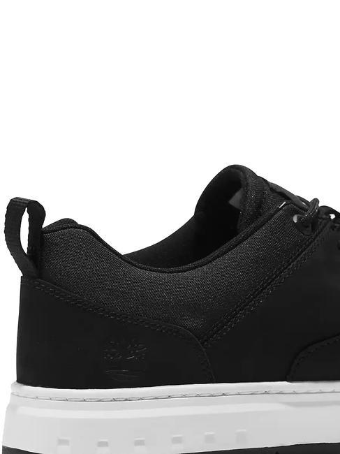 MAPLE GROVE Nubuck leather oxford sneaker Jetblack - Men’s shoes