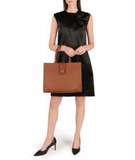 BORBONESE SAVOY DUETTO CAVIAR Large leather shopping bag leather - Women&rsquo;s Bags - 4