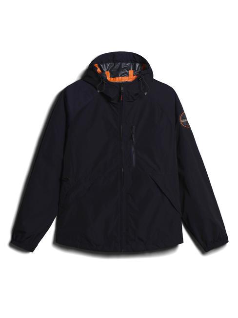 URBAN COMMUTER Windbreaker with hood blu marine - Men's Jackets