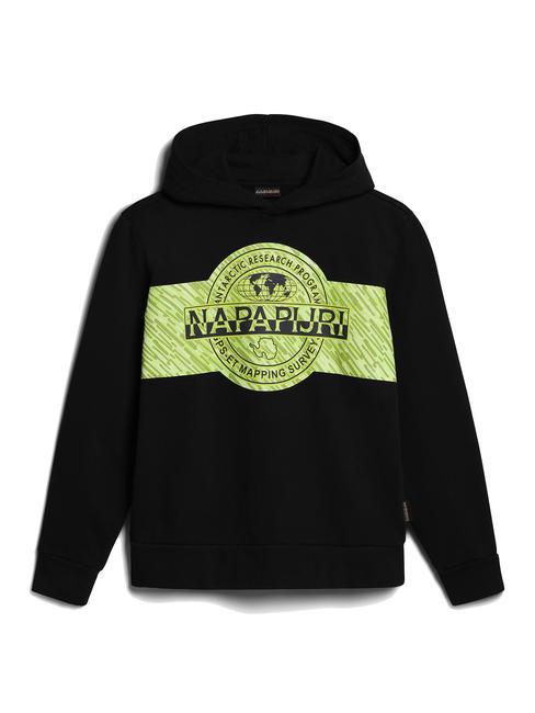 KIDS B-PINZON Cotton sweatshirt with hood black 041 - Baby Sweatshirt