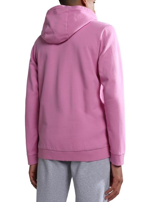 K BALIS Full zip flag hoodie pink cyclam p91 - Baby Sweatshirt