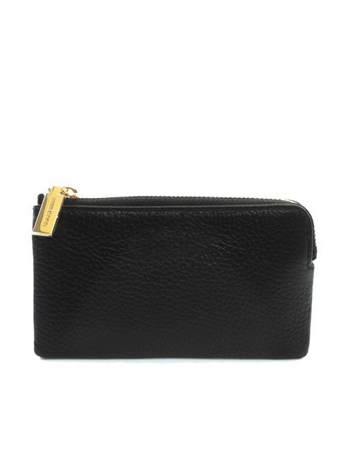 METALLIC SOFT Envelope coin purse Black - Women&rsquo;s Wallets