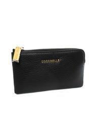 COCCINELLE METALLIC SOFT Envelope coin purse Black - Women&rsquo;s Wallets - 4