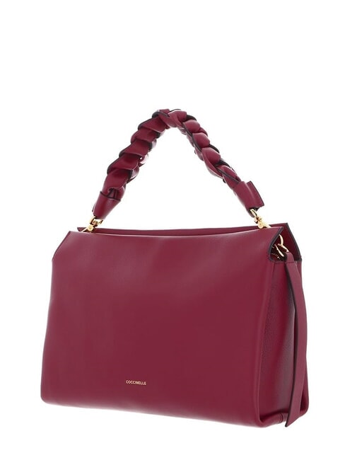 BOHEME GRANA DOUBLE Handbag, with shoulder strap, in leather garnet r/pulp p - Women&rsquo;s Bags