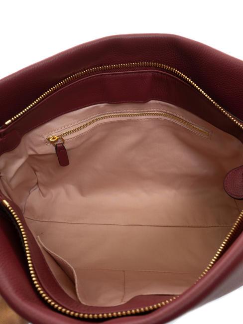 BOHEME GRANA DOUBLE Handbag, with shoulder strap, in leather garnet r/pulp p - Women&rsquo;s Bags