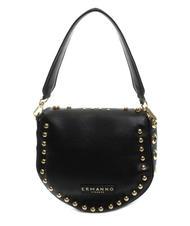 ERMANNO SCERVINO PRINCESS Flap bag with studs black gold - Women&rsquo;s Bags - 4