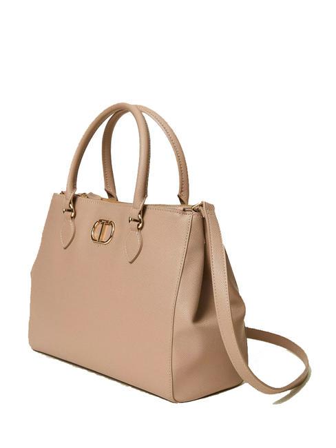 OVAL T Tote bag with shoulder strap light taupe - Women&rsquo;s Bags