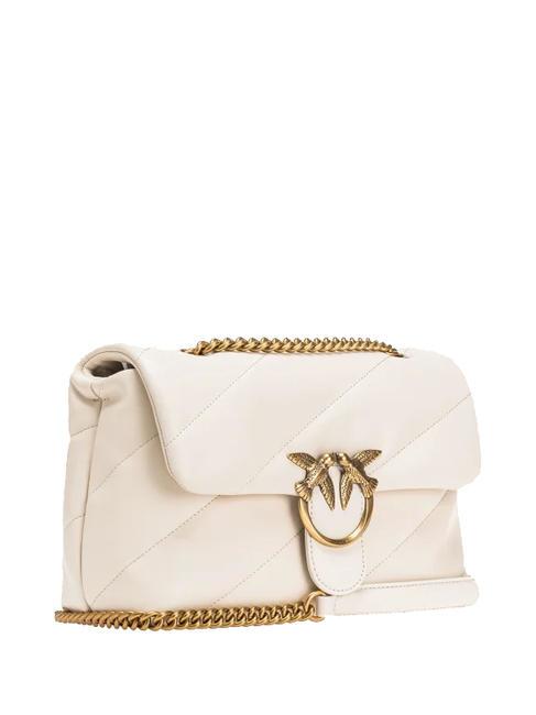MINI LOVE BAG Nappa bag silk white-antique gold - Women&rsquo;s Bags