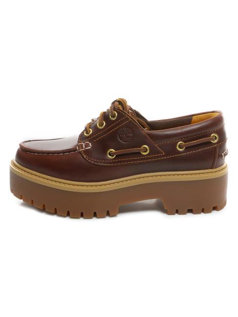BOAT High top leather boat shoes rootbeer - Women&rsquo;s shoes
