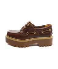 TIMBERLAND BOAT High top leather boat shoes rootbeer - Women’s shoes - 4