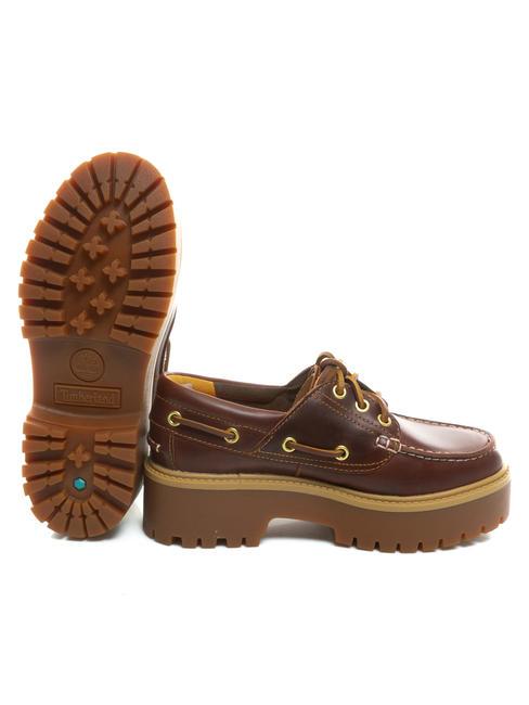 BOAT High top leather boat shoes rootbeer - Women&rsquo;s shoes
