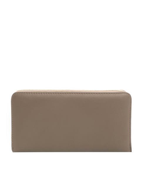 NEW OVAL T Large leather wallet taupe - Women&rsquo;s Wallets