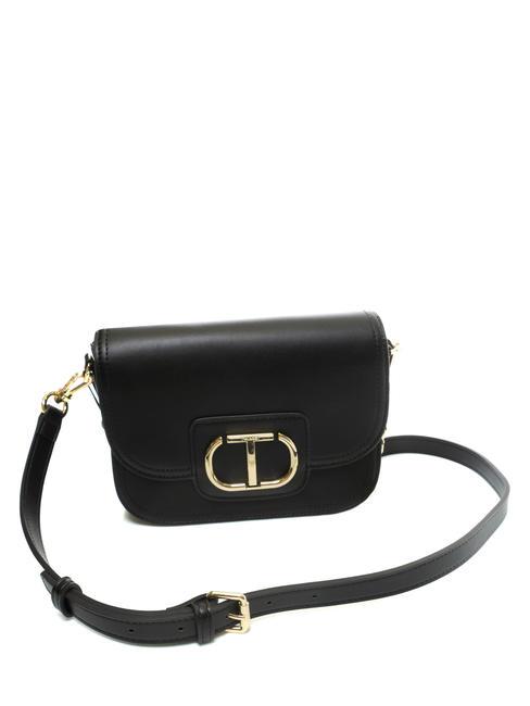 OVAL T Shoulder strap with flap black - Women&rsquo;s Bags