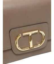 TWINSET OVAL T Shoulder strap with flap taupe - Women&rsquo;s Bags - 3
