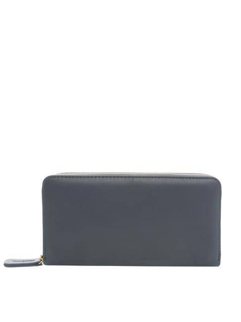NEW OVAL T Large leather wallet blue grey - Women&rsquo;s Wallets
