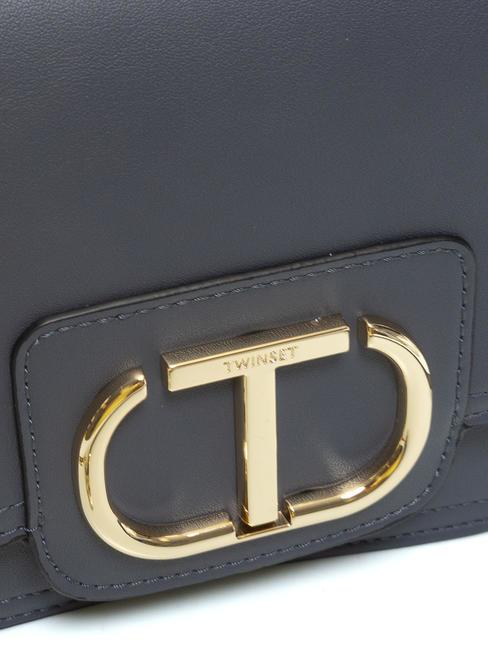 OVAL T Shoulder strap with flap blue grey - Women&rsquo;s Bags