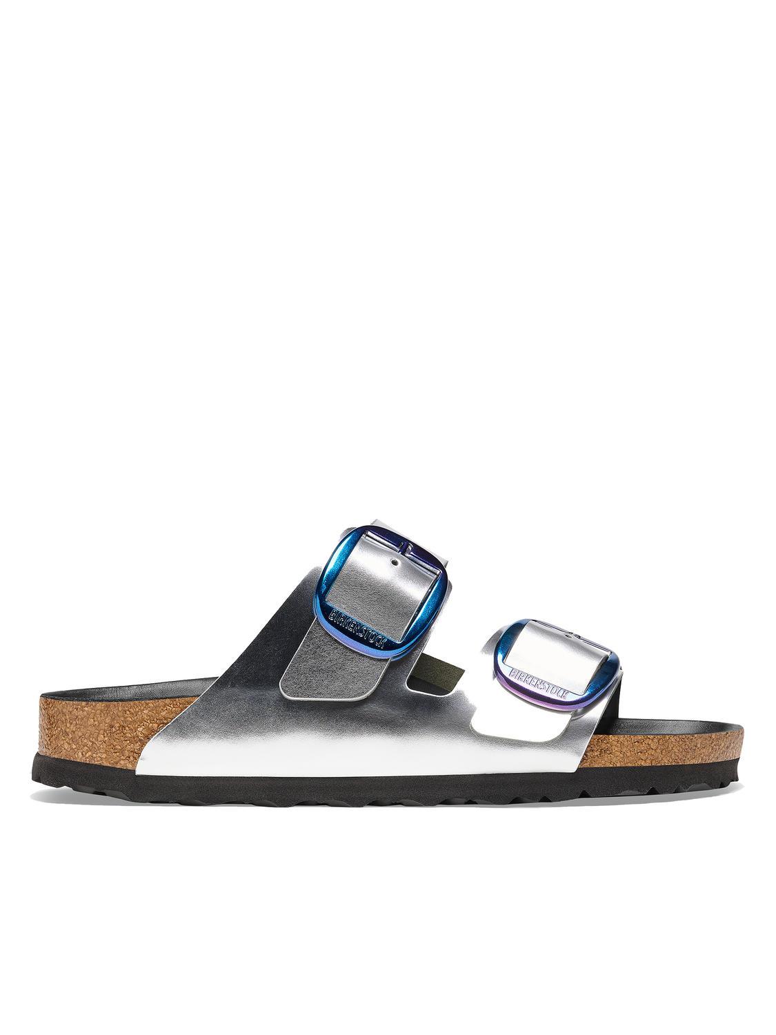 Metallic silver deals birkenstock sandals