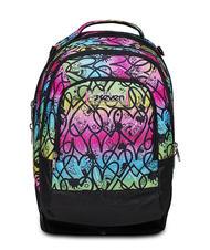 SEVEN COLOUR EXPRESSION JACK Detachable trolley backpack, double backpack RHODAMINE RED - Backpack trolleys - 3