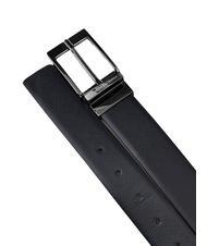 ARMANI EXCHANGE LOGO Reversible belt navy blue/grey - Belts - 3