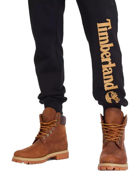 LINEAR LOGO REGULAR Joggers black / wheat boot - Men's sports suits