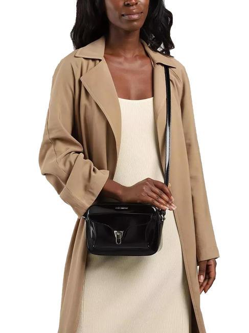 BEAT SHINY Shoulder bag in leather Black - Women&rsquo;s Bags