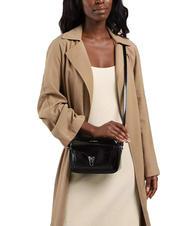 COCCINELLE BEAT SHINY Shoulder bag in leather Black - Women&rsquo;s Bags - 4
