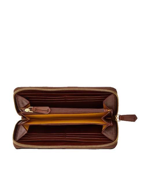 LUCREZIA Zip around leather wallet BROWN - Women&rsquo;s Wallets