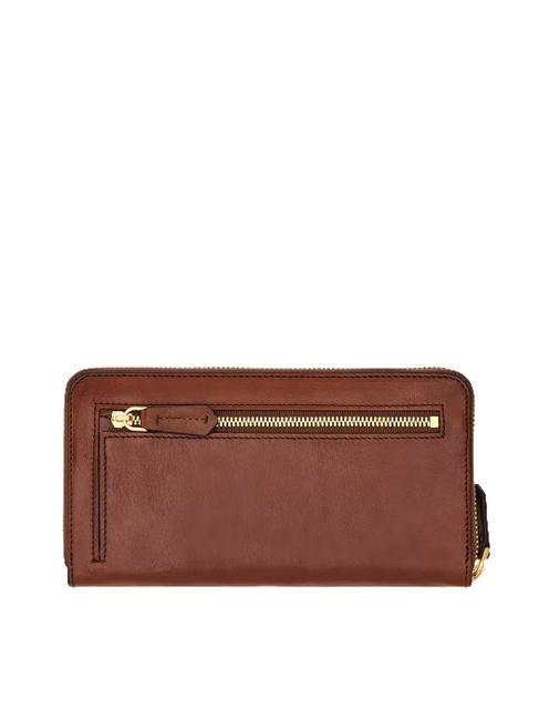 LUCREZIA Zip around leather wallet BROWN - Women&rsquo;s Wallets
