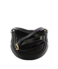 THE BRIDGE BETTINA Shoulder mini bag, in leather Black Gold - Women’s Bags - 3