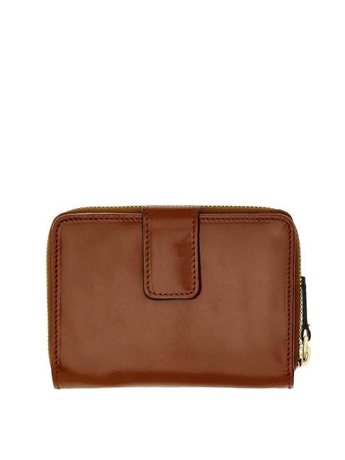 LUCREZIA Compact leather wallet BROWN - Women’s Wallets