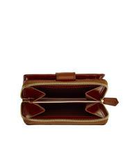 THE BRIDGE LUCREZIA Compact leather wallet BROWN - Women’s Wallets - 4