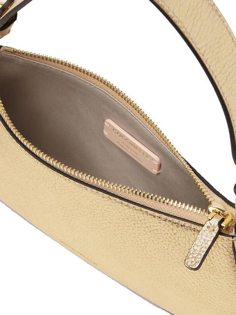 MERVEILLE Shoulder bag in textured leather golden - Women&rsquo;s Bags