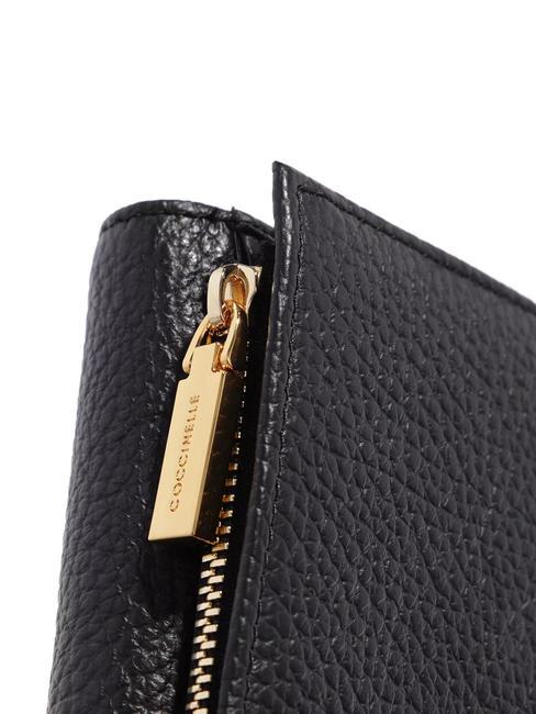 MYRINE Medium wallet in leather Black - Women&rsquo;s Wallets