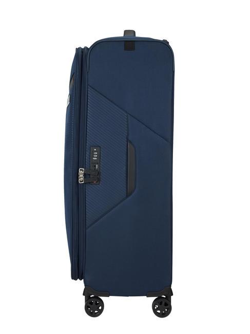 LITEBEAM Large expandable trolley midnightblue - Semi-rigid Trolley Cases
